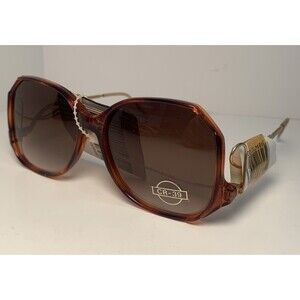 Vintage Solar Mates Sunglasses NOS 1980s Women’s Octagon Retro Brown